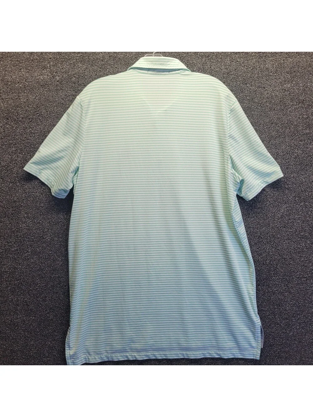 Polo Ralph Lauren RLX Golf Shirt Men's Sz L Green Striped Performance Poly FHCC